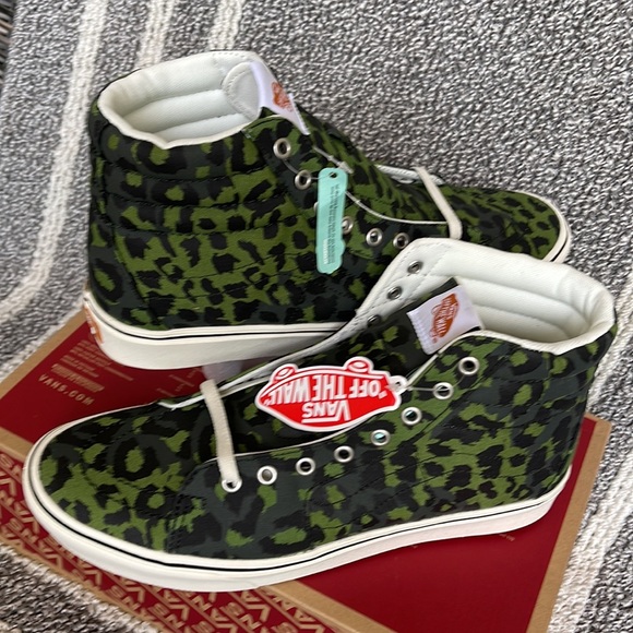 Vans Comfycush Sk8-Hi Leopard Cactus / Scarab MENS - Picture 11 of 16